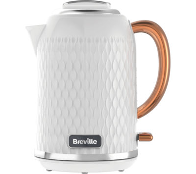 BREVILLE  Curve VKT018 Jug Kettle - White & Rose Gold